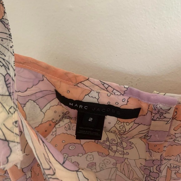 Marc Jacob's patterned spaghetti strap tank top size extra small pink - Picture 4 of 4
